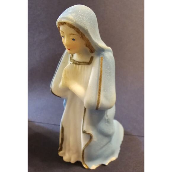 Mid-century Chalkware Holy Family Nativity Hand-painted 1950s Japan - Picture 3 of 12